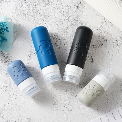 Zafit 18 Pack travel Bottles for Toiletries, TSA Approved Silicone Travel Containers Leak Proof Refillable Travel Accessories for Shampoo Conditioner Lotion Body Wash(Multicolored J) - Image 4