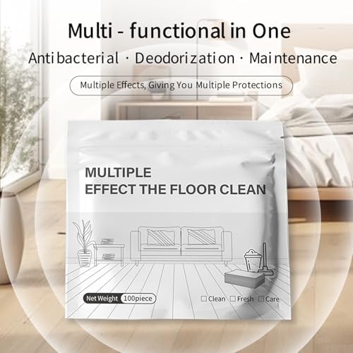 100-Piece Multi-Surface Floor Cleaning Tablets, Multi-Surface Floor Cleaning Tablets, Multiple Effect the Floors Clean, Concentrated Cleaner for Hardwood, Tile, Laminate & More (Green, 3bags) - Image 4