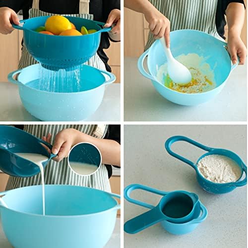 Pantula Mixing Bowls-Plastic Nesting Set of 8, Rv Camper Accessories - Image 6