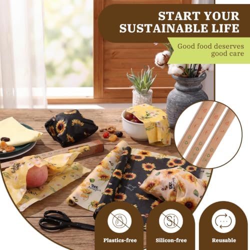 3 Rolls 13 x 40 Inches Reusable Beeswax Wraps for Food - Image 7
