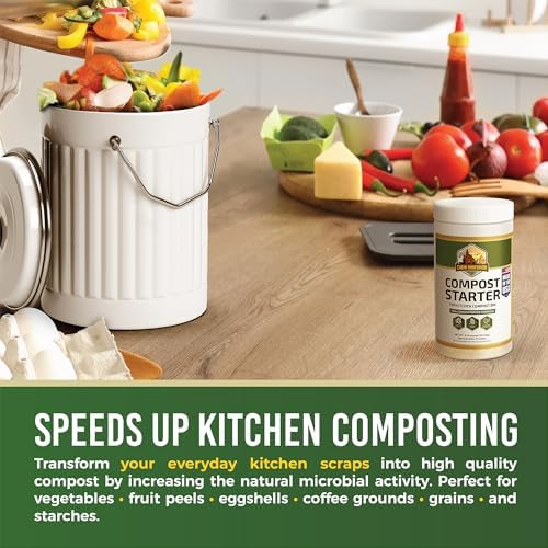 Compost Starter - 100x Concentrated All Natural Compost Accelerator for Countertop Kitchen Bin - Odor-Free, Fast-Acting Microbial Formula - Approximately 73 Scoops - Image 4