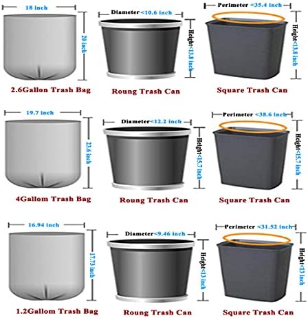 Compostable Trash Bags, 1.2 Gallon Small Disposable Compost Bags 150 Count Garbage Bags Made from PSM Starch-Based for Kitchen Bathroom Bedroom Office Trash Can (1.2 Gallon, 150) - Image 4