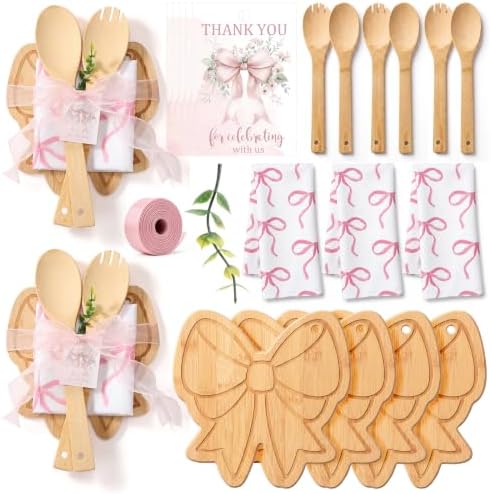 Geelin 31 Pcs Bow Party Kitchen Gifts Sets, Cutting Board Towels by Geelin