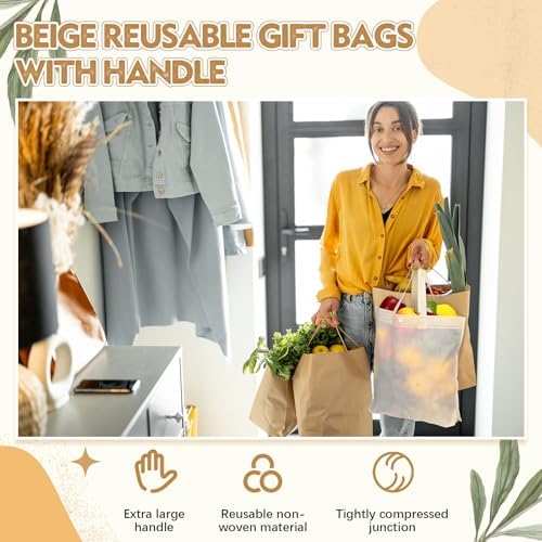 Paterr 100 Pcs Reusable Shopping Bags Bulk - Image 2