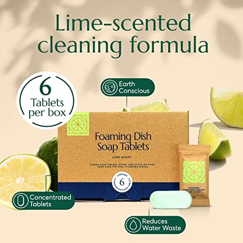 CLEANOMIC Glass and Mirror Tablets, Foaming Dish Soap & Reusable Kitchen Cloth Bundle - Image 5