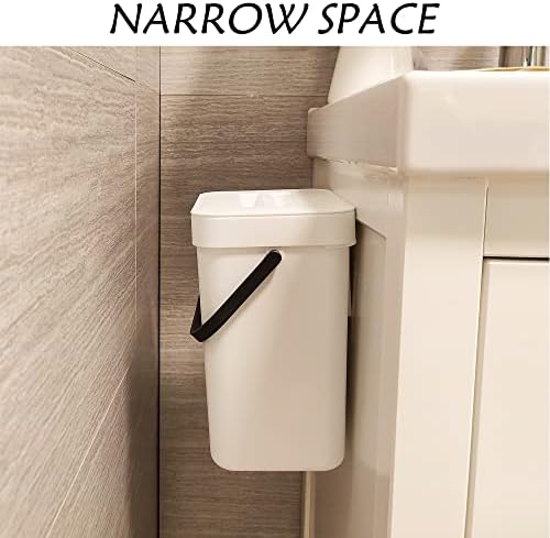 stonespace 1.3 Gal Kitchen Compost Bin, Hanging Trash Can for Cabinet Door - Image 3