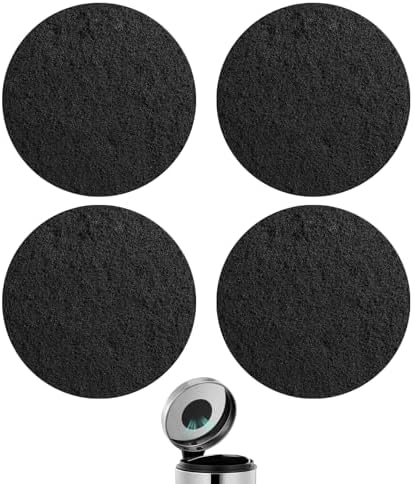 Charcoal Filters for Compost Bucket Activated Charcoal Filter for Countertop Bin Pail Replacement Filters Round 6.8 Inch 4 Pack by Unknown