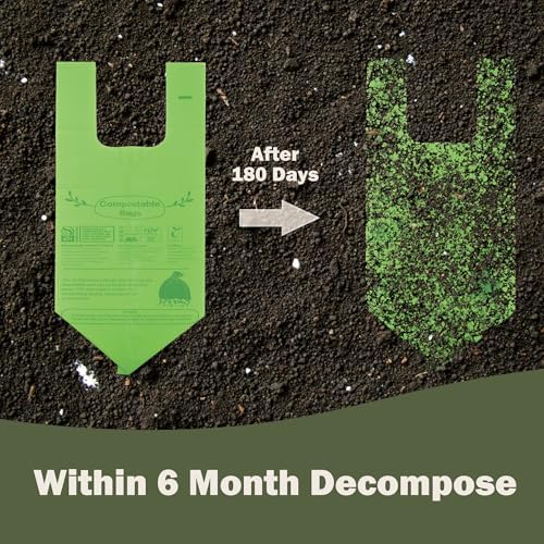 Compost Bags 4-5 Gallon with Handles Tie Extra Thick 0.78 Mils Wastebasket Liners Bags for Kitchen Bathroom Office US BPI ASTM D6400 and Europe OK Compost Home Certified - Image 2