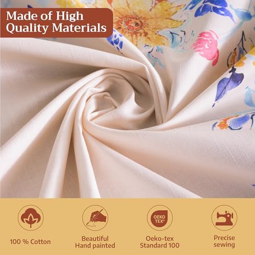 Maison d' Hermine Table Cloth Rectangle Table Reusable 100% Cotton 70"x108" - Image 3