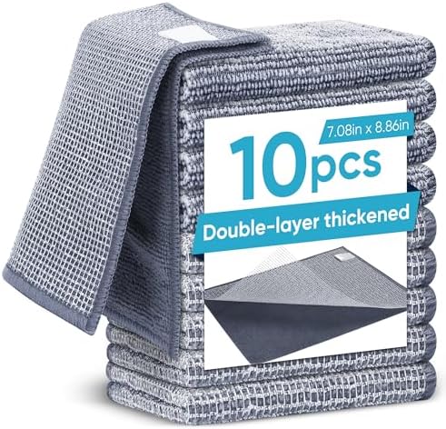 Forggon Non Scratch Wire Dishcloth,New Upgrade 2-Layer,10pcs,7.08"X8.86" by Unknown