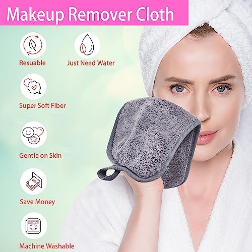 Makeup Remover Cloths Face Pads Reusable Microfiber Facial Cleansing Cloths - Image 2