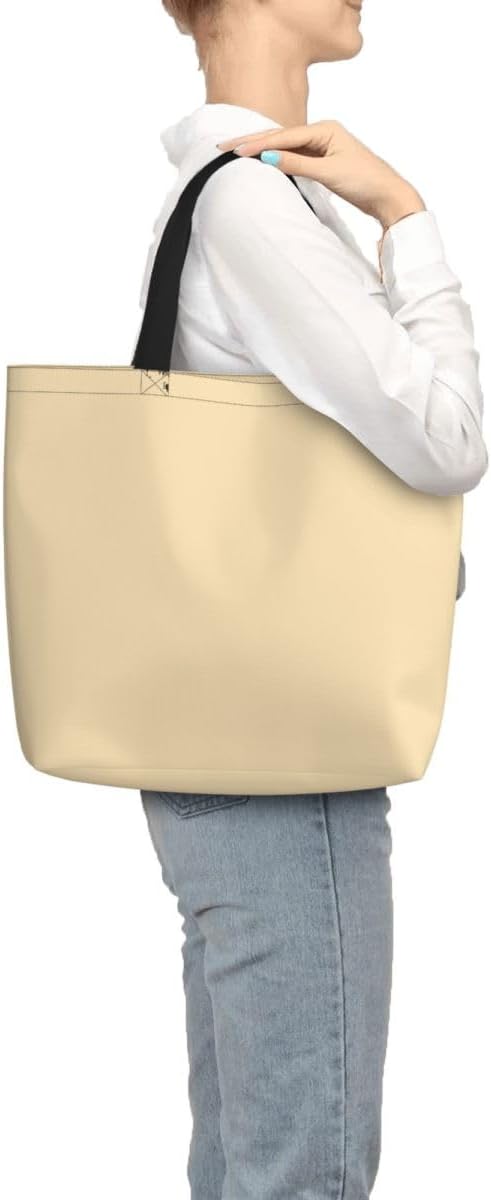 Custom Large Black Tote Bag With Pocket Extra Large Reusable Grocery Bags
