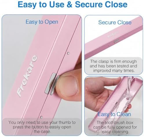 2 Pack Toothbrush Case Aluminum, Travel Toothbrush Holder Kit Portable - Image 4