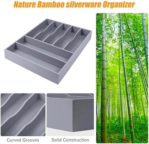Kitchen Silverware Drawer Organizer and Storage Organizador Small De Cucharas y Tenedores Cubiertos Para Gavetas Cocina Para Gabinete Cajones Cocina Cajones Cocina Para Gabinete Hogar y Cocina Ofertas - Image 5