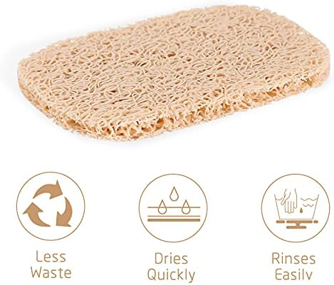 15 Piece Soap Savers Pads - Beige BPA Free Holder for Bar Soap, Non-Slip Self Draining Dish Lift for Shower, Kitchen, Bathroom - Tray Bulk Accessories - Image 3