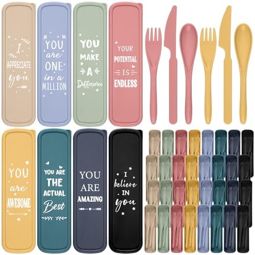 Hushee 36 Pack 36 Pack Employee Appreciation Utensil with Case, Classic by Hushee