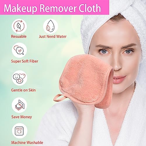 Makeup Remover Cloths Face Pads Reusable Microfiber Facial Cleansing Cloths - Image 2