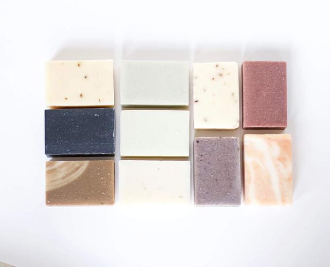 Holiday Handmade Soap Gift Set – 5 Natural Essential Oil Bar Soaps for Women or Men, Small Christmas Gift Set, Stocking Stuffer, Spa Self Care Present for Mom, Wife, Friend, Teacher
