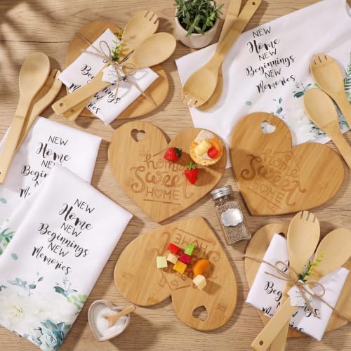 Geelin 31 Pcs Housewarming Gift Set, Heart Cutting Board Towels - Image 6