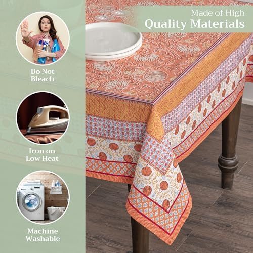 Maison d' Hermine Table Cloth Rectangle Table Reusable 100% Cotton 60"x120" - Image 3