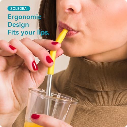 20 oz Straight Metal Straws with Silicone Tip for 20 oz Tumbler - Image 3