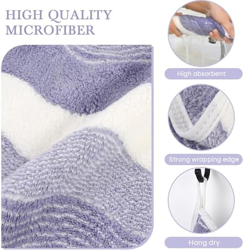 SINLAND Absorbent Coral Velvet Washcloth Ultra Soft Microfiber Face Towels 12 x 12 inch Multi-Purpose Face Cloths for Household and Sport - Image 3