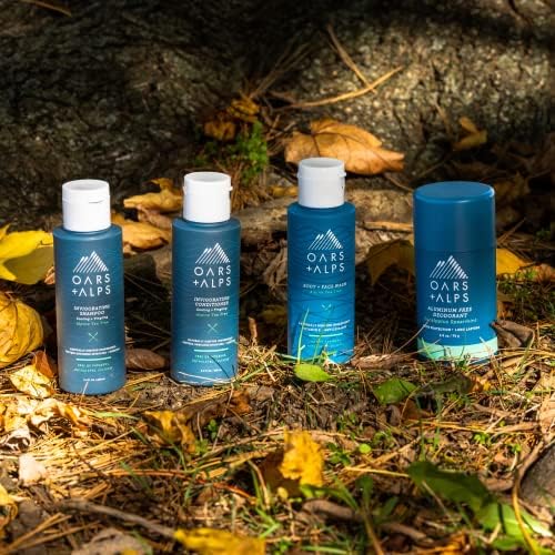 Oars + Alps Travel Kit for Men, Hair + Body Travel Set, Alpine Tree Scent - Image 2