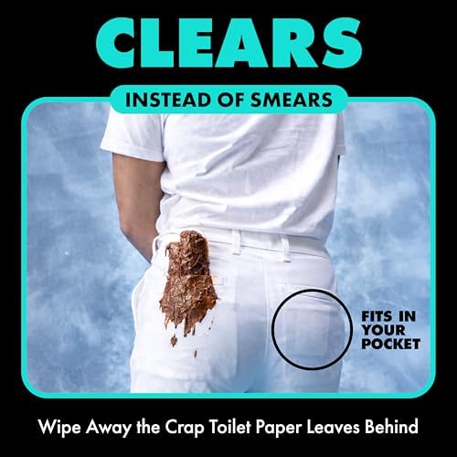 DUDE Wipes Mint Chill Pocket Packs, Adult Flushable Travel Wipes, 96 Count - Image 6