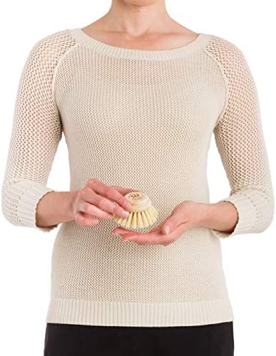 Redecker Dish Brush Replacement Head, Tampico Fiber, 2 Inch Round – Wooden Replacement Brush Head for Dishes & Cookware, Made in Germany - Image 3