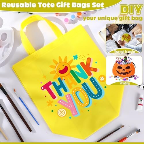 Windyun Reusable Grocery Bags Non Woven with Handles - Image 5