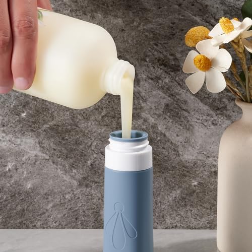 INSFIT 17 Pack Travel Bottles for Toiletries, TSA Approved 3oz 2oz Travel Size Toiletries, BPA Free Leak Proof Squeezable Silicone Tubes Travel Essentials for Shampoo Conditioner Lotion Soap - Image 4