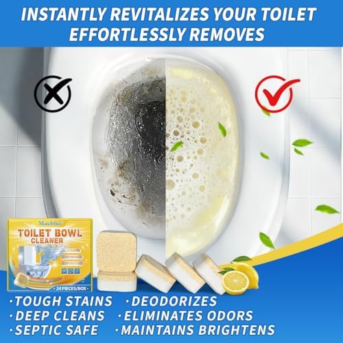 Toilet Bowl Cleaner Tablets (24 Count) | Long-Lasting Fresh Scent - Image 3