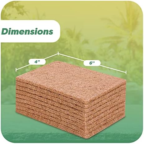 SCRUBIT 24 Natural Scouring Pads - Eco Friendly Scrubbing Pads for Kitchen Cleaning, Dishes, and Pots - Non-Scratch Kitchen Scrubbers - 100% Natural Sisal Fibers (24 Pack) - Image 6