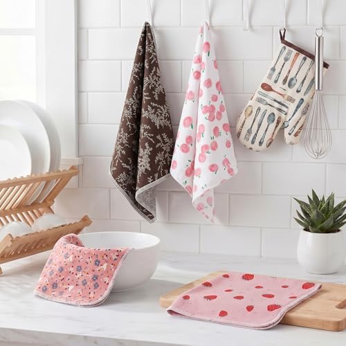 25 Pack Reusable Paper Towels, Washable Cotton Flannel Cleaning Cloths - Image 6