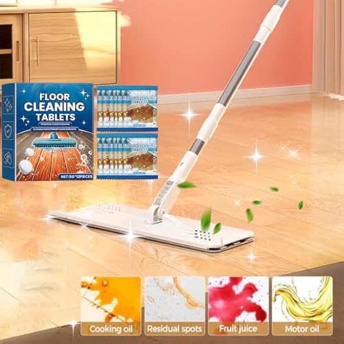 Effervescent Floor Cleaning Tablets, Floor Cleaner Tablets, Floor Cleaning Solution for Mopping, Hardwood, Tile and Vinyl Floors, Quick Dry, No Residue, Fresh Lemon Scent (3Box/36Tablets) - Image 2