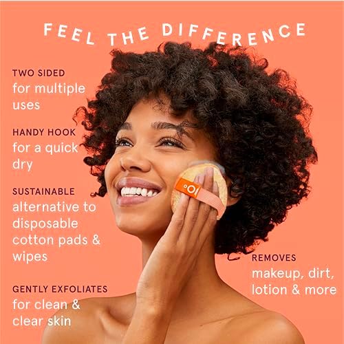 Cleanlogic Exfoliating Dual-Texture Facial Pads - Makeup Remover - 9 Count - Image 2