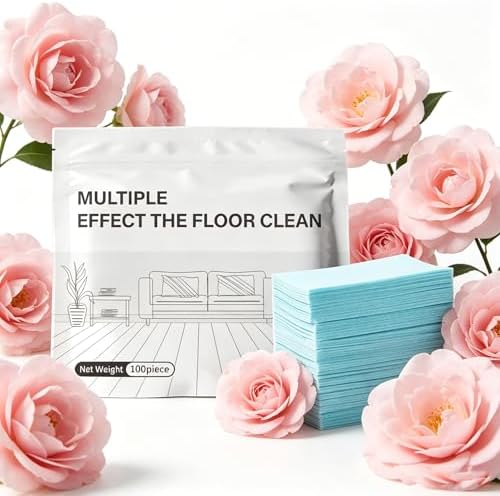 Floor Cleaning Tablets, 100 Piece Floor Cleaning Sheets Dissolvable for Mopping, Multiple Effect the Floor Clean, Multi-surface Solution for Tile, Laminate, Vinyl Planks (100 Piece) by Unknown