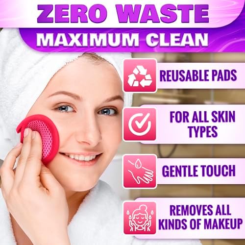 2 in 1 Face Scrub Pads, 3 Pcs Reusable Microfiber Facial Scrubber - Image 4