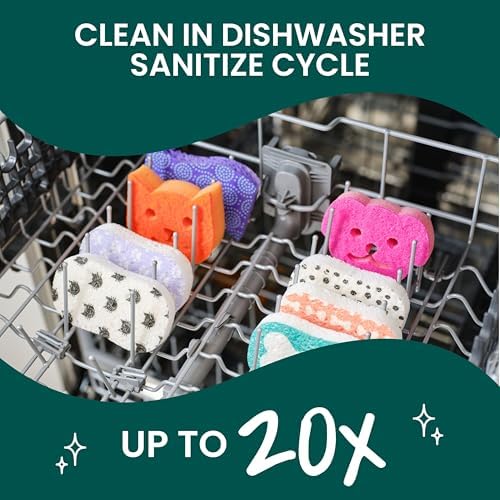 Scotch-Brite Purrfectly Clean Non-Scratch Scrub Sponge, 1 Pack - Image 6