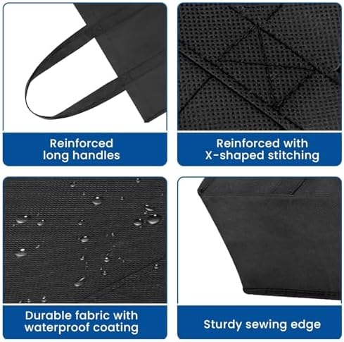 Reusable Grocery Shopping Bags 10 Pack Large Foldable Tote Bags Bulk - Image 7