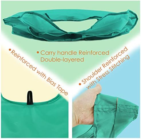 BeeGreen Reusable-Grocery-Bags-Foldable-Machine-Washable-Reusable-Shopping-Bags-Bulk Colorful 10 Pack 50LBS Extra Large Folding Reusable Bags Totes w Zipper Storage Pouch Lightweight Polyester Fabric - Image 6