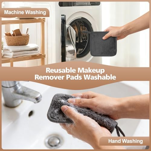 Microfiber Makeup Remover Cloth, 6 x 6 Inch, 12 Pack, Grey - Image 6