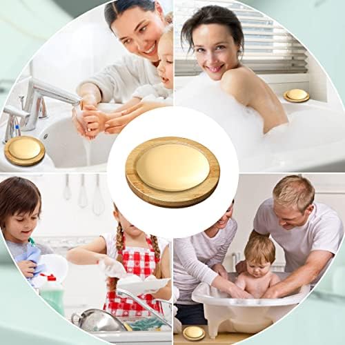 12 Pack Bamboo Soap Dishes, Round Soap Holders for Bathroom Or Kitchen - Image 7