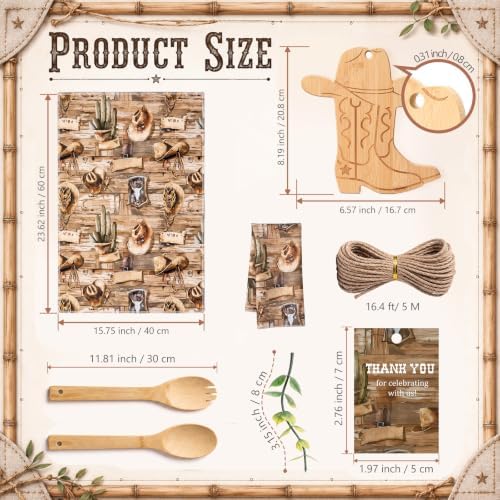 Geelin 31 Pcs Westen Gift Set Boot Kitchen, Cutting Board Towels - Image 2