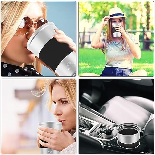 CS COSDDI 12 oz Coffee mug - Stainless Steel Coffee Cup with Leakproof Lid - Image 7