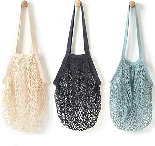 YOYI YOYI Cotton Mesh Reusable Produce Bags, Washable 100% Grocery Tote by YOYIYOYI