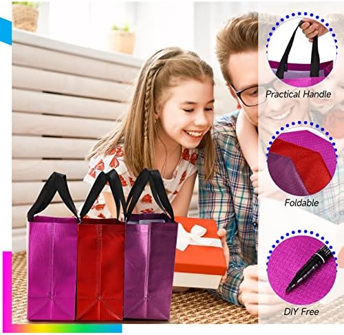Eccliy 80 Pcs Reusable Gift Bags, Medium, Colorful - Image 4