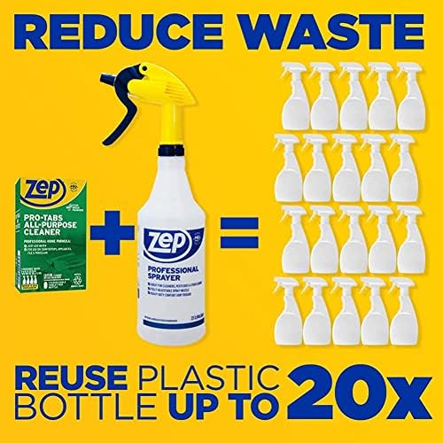 Zep PRO-TABS All Purpose Cleaner Dissolvable Tablets - 4 Tablets - ZUAPCTAB Just Add Water Environmentally Friendly - Image 3