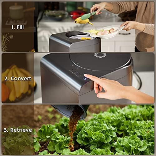 Airthereal R500 Electric Kitchen Composter, 2.5L, Gray - Image 5