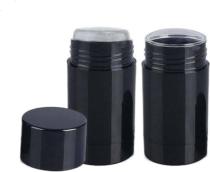 10 Pack 75ml Empty Round Deodorant Containers Twist Up Filling Stick Deodorant Container 2.5 Oz Plastic Deodorant Bottles Refillable Lip Balm Tube for Lipstick Crayon Chapstick DIY Make Own Deodorant(Black) …